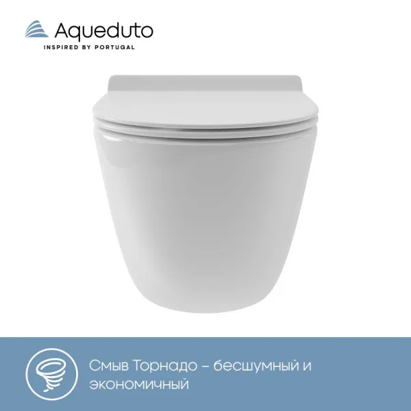 Унитаз подвесной Aqueduto Ovo Tornado OVOT0110 Sancos — Оригинал