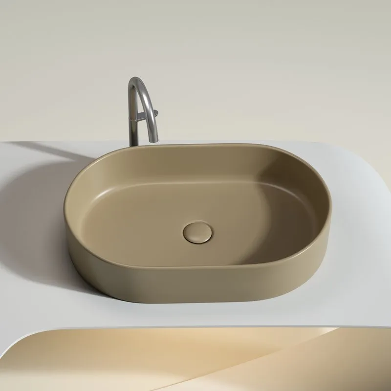 Накладная раковина Ceramicanova Element CN6048MC капучино матовая Sancos — официальный сайт