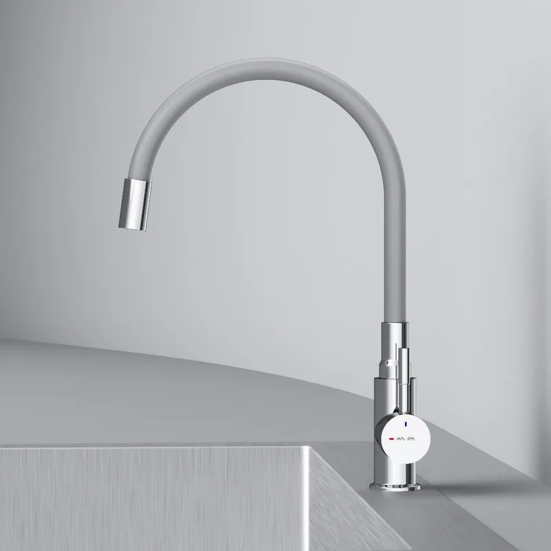 Смеситель для кухни AM.PM X-Joy S F85B07605, серый, хром Sancos — официальный сайт