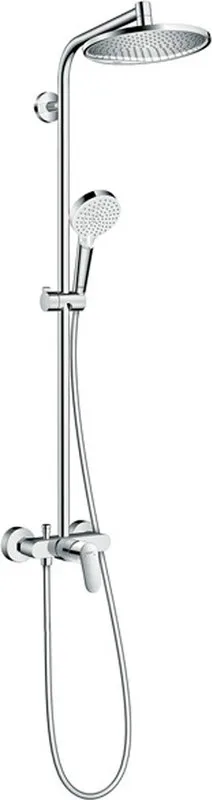 Душевая стойка Hansgrohe Crometta S 240 1jet Showerpipe EcoSmart 27269000, 9 л Sancos — официальный сайт
