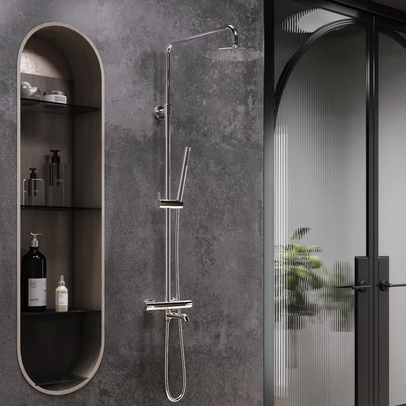 Душевая стойка Damixa Scandinavian Pure 936810000, хром Sancos — официальный сайт