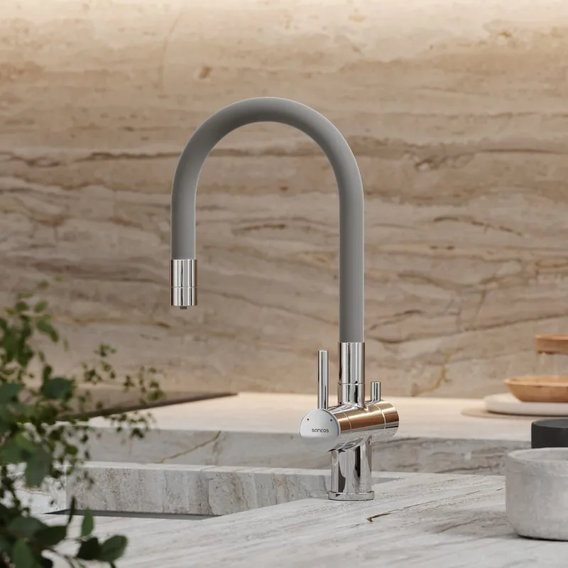 Смеситель для кухни Sancos Lucia SC4004CH с гибким изливом, хром Sancos — официальный сайт