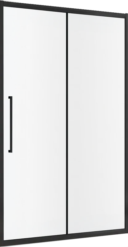 Душевая дверь в нишу Abber Schwarzer Diamant AG30140BMH 140 см, профиль черный, стекло матовое Sancos — официальный сайт