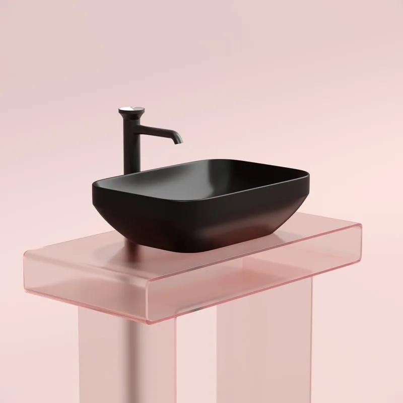 Накладная раковина Ceramicanova Element CN6055MB черная матовая Sancos — официальный сайт