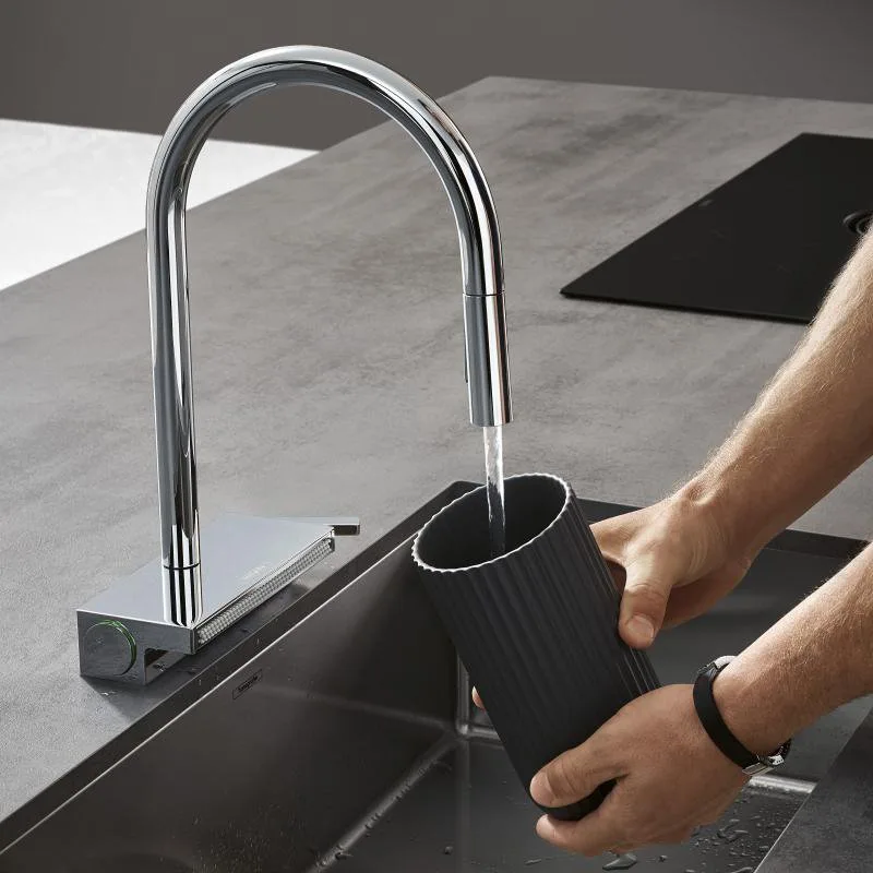 Смеситель для кухни Hansgrohe Aquno Select M81 Aquno Select M81 73831000 хром Sancos — официальный сайт