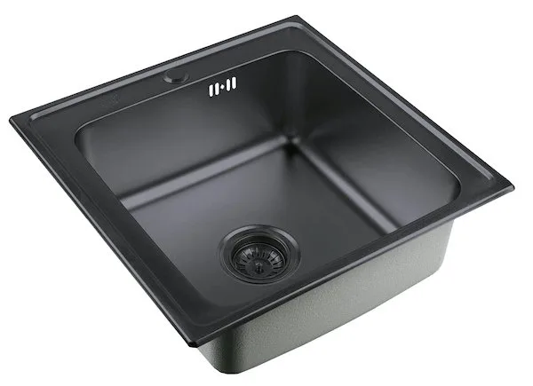 Мойка кухонная Zorg Inox PVD SZR 5050 GRAFIT графит Sancos — официальный сайт