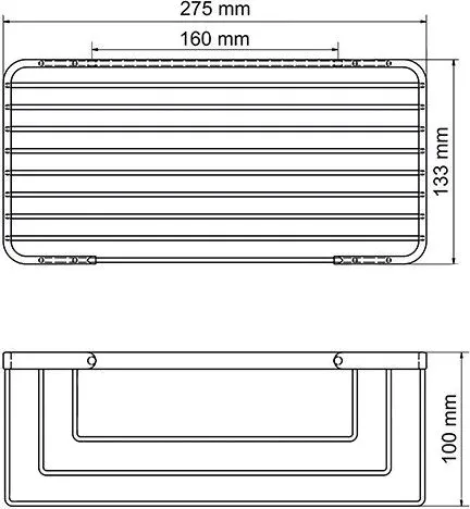Полка Wasserkraft K-711white прямая Sancos — официальный сайт