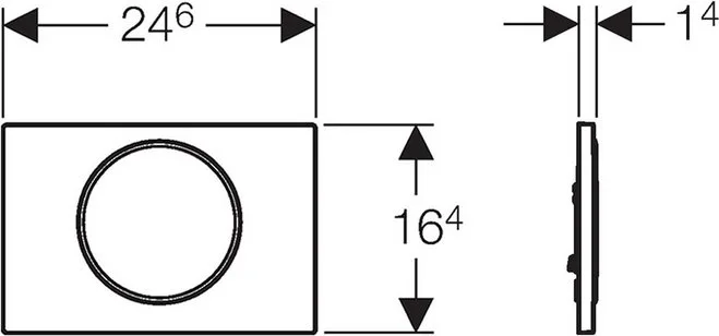 Кнопка смыва Geberit Sigma 10 115.758.14.5 черная матовая, хром глянцевый Sancos — официальный сайт