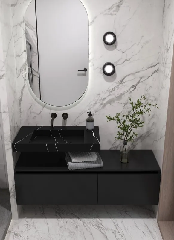 Раковина Armadi Art Flat Nero Marquina 80 Sancos — официальный сайт