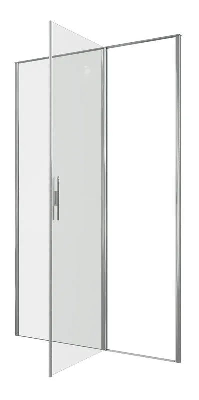 Душевая дверь в нишу Allen Brau Priority 3.31034.00 140 см, профиль хром, стекло прозрачное Optiwhit Sancos — официальный сайт