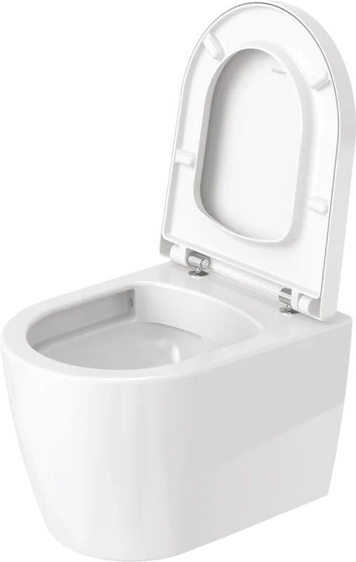 Крышка-сиденье Duravit ME by Starck 0020190000 с микролифтом, петли хром Sancos — официальный сайт