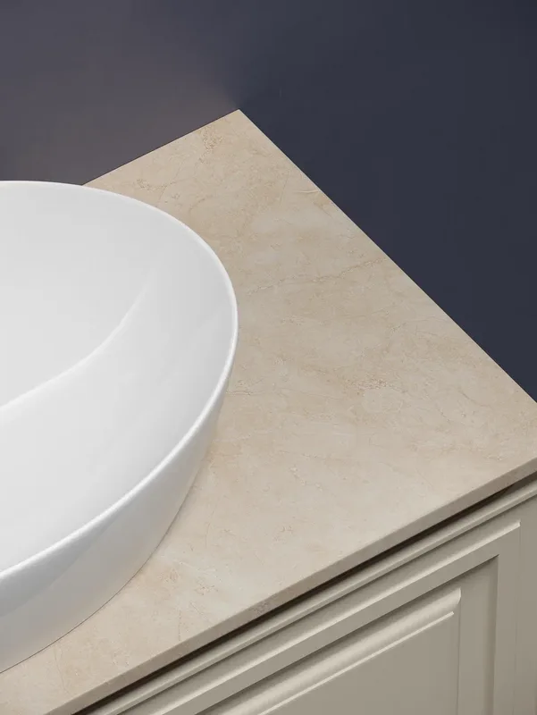 Тумба с раковиной Sancos Very 100 см, beige soft, столешница бежевая, раковина CN5018 Sancos — официальный сайт