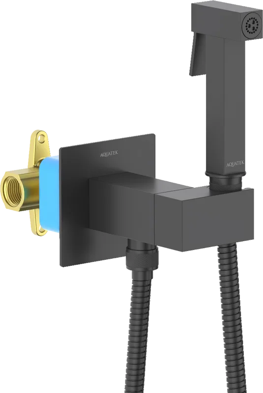 Гигиенический душ AQUATEK Лира AQ1025MB со смесителем, С ВНУТРЕННЕЙ ЧАСТЬЮ, матовый черный Sancos — официальный сайт