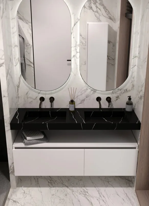 Раковина Armadi Art Flat Nero Marquina 140 Sancos — официальный сайт