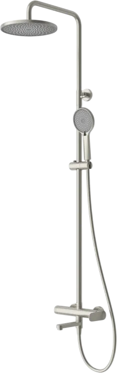 Душевая стойка Cezares Stylus STYLUS-CVD-IN, со смесителем и изливом, сатин Sancos — официальный сайт