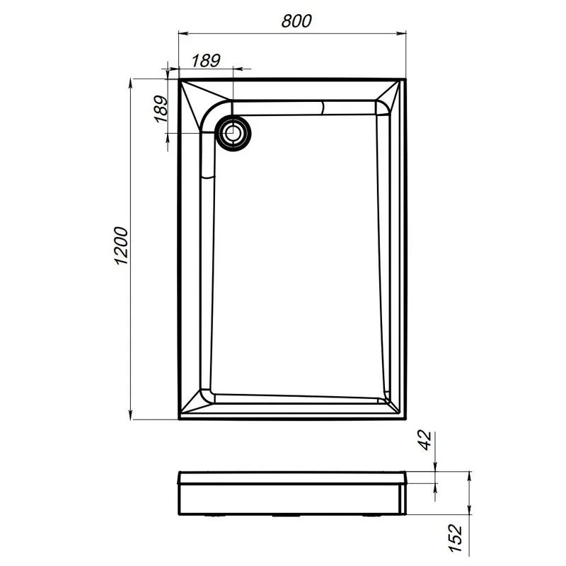 Поддон для душа AM.PM Gem W90T-404-12080W 120x80 Sancos — официальный сайт
