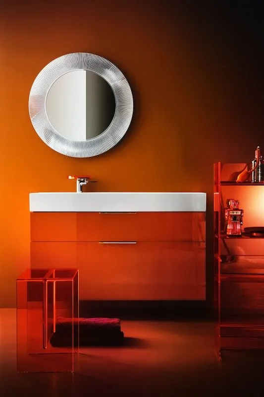 Зеркало круглое Laufen Kartell by Laufen 80 хром Sancos — официальный сайт