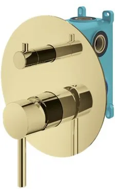 Встраиваемый смеситель Plumberia Selection Ixo KIT1901OR С ВНУТРЕННЕЙ ЧАСТЬЮ, золот Sancos — официальный сайт