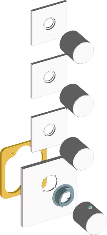 Термостатический смеситель встраиваемый Bossini OKI 3 Outlets LP Z031205 для ванны с душем, хром Sancos — официальный сайт