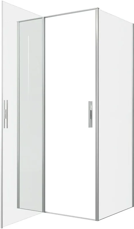 Душевой уголок Allen Brau Priority 100x80, профиль серебро браш, стекло прозрачное Sancos — официальный сайт