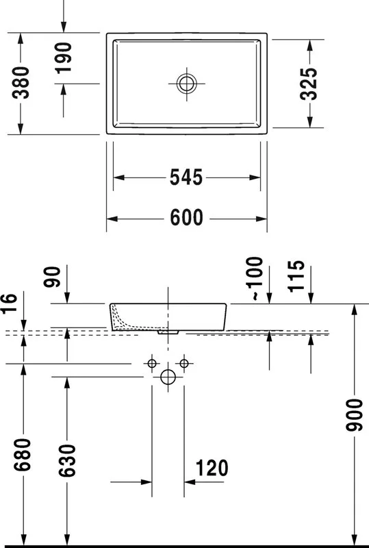 Накладная раковина Duravit Air 2351600000 60 см Sancos — официальный сайт