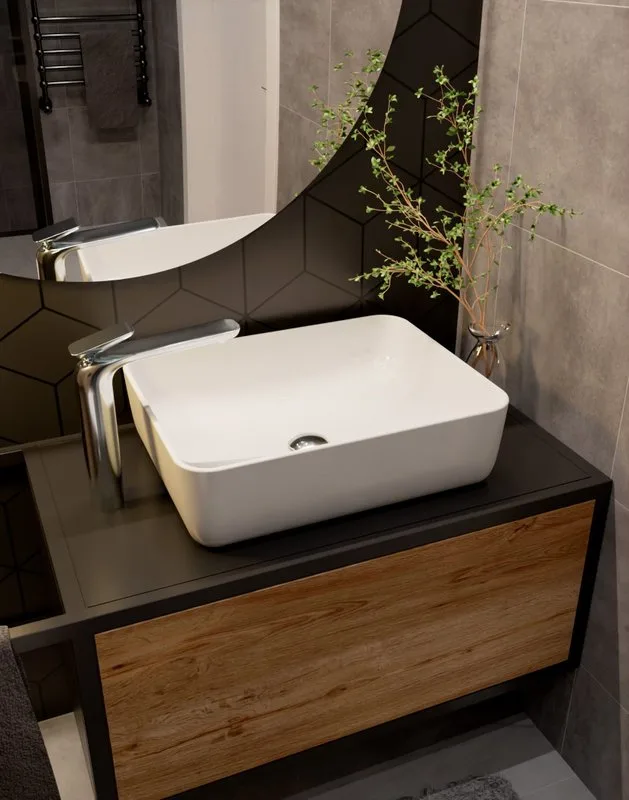Смеситель для раковины высокий хром, AQUAme Como AQM6514CR Sancos — официальный сайт