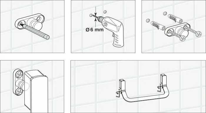 Полотенцедержатель Wasserkraft Sauer K-7960 Sancos — официальный сайт