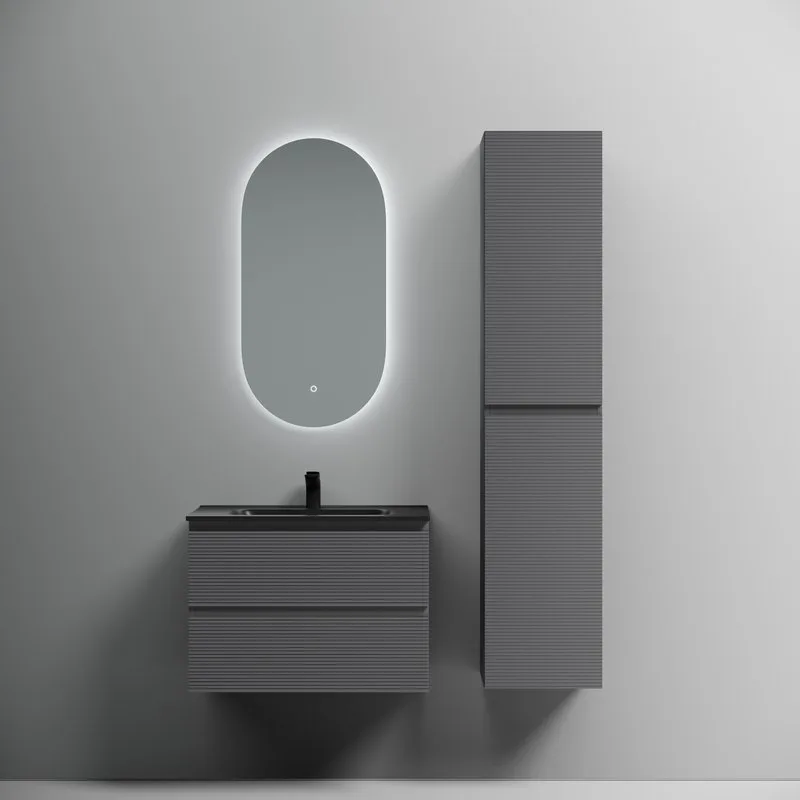 Тумба с раковиной Sancos Folk 70 grey soft, раковина CN7007MB Sancos — официальный сайт
