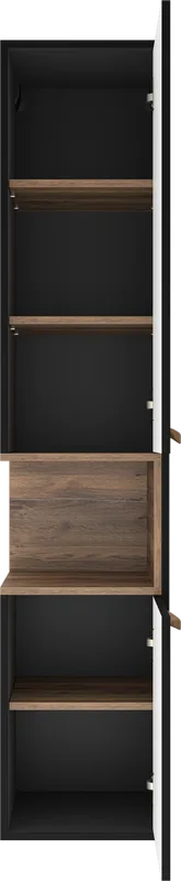 Шкаф-пенал для ванной Brevita Bergen BER-05035-02-19-ПоП подвесной, правый, черный