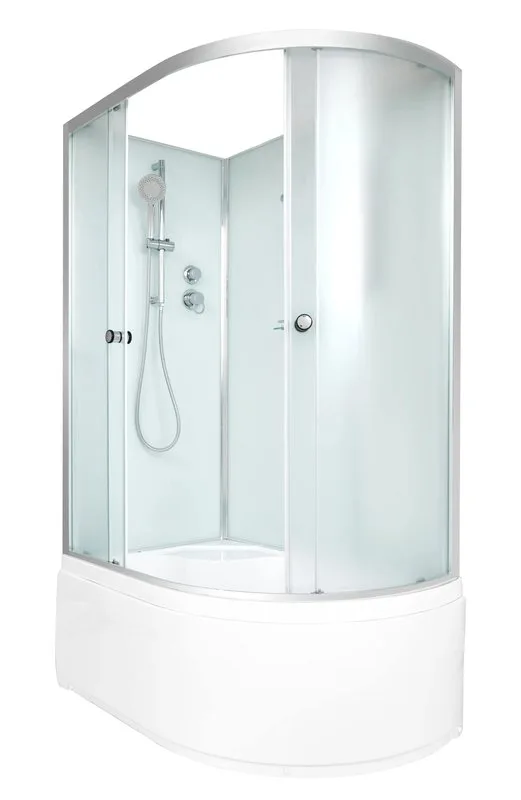Душевая кабина DTO D120L 120х80, высокий поддон, профиль хром, стекло матовое Sancos — официальный сайт