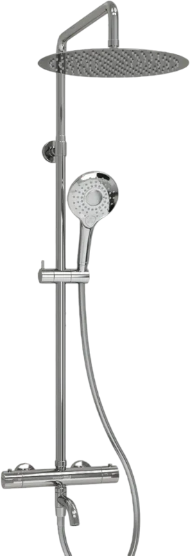 Душевая стойка Wasserkraft Berkel A188.116.101.087.CH Thermo, с термостатом, хром Sancos — официальный сайт