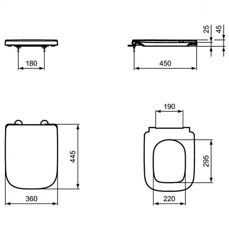 Крышка-сиденье Ideal Standard i.life A T453001 Sancos — официальный сайт