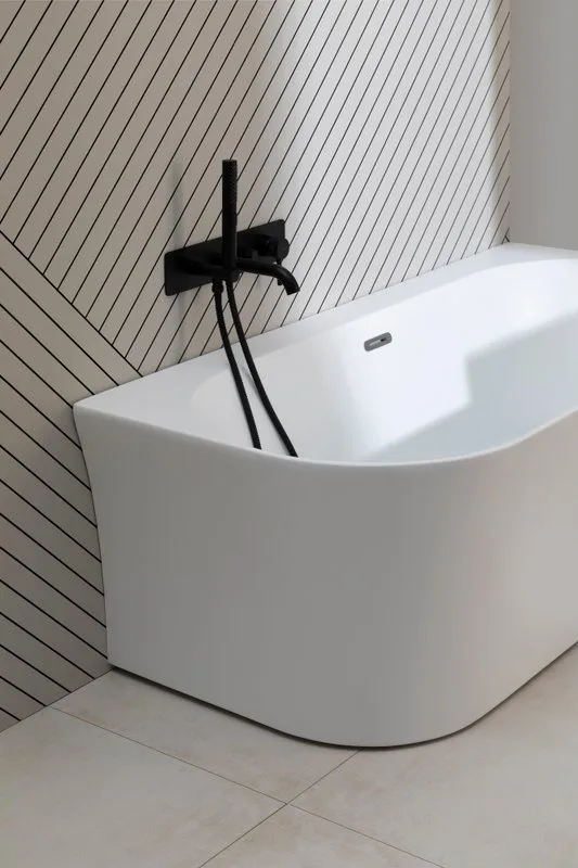 Акриловая ванна Allen Brau Priority 4 R 170x80 см, угловая, правая, пристенная, белая матовая, асимм Sancos — официальный сайт