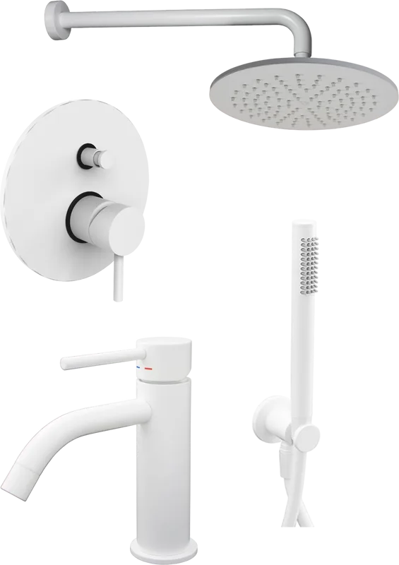 Комплект для ванной Paffoni Light KITLIG015BO071 С ВНУТРЕННЕЙ ЧАСТЬЮ, белый Sancos — официальный сайт