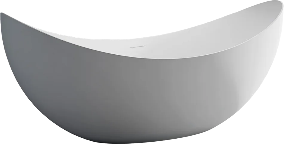 Акриловая ванна Abber AB9333 180x80 см, отдельностоящая, белая, овальная, с каркасом, со сливом-пере Sancos — официальный сайт