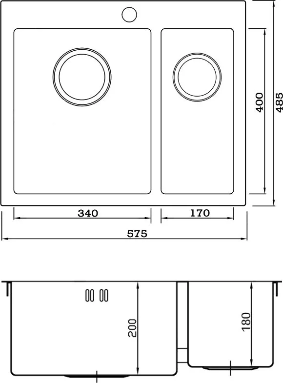 Мойка кухонная Seaman Eco Marino SMV-575DR.A Sancos — официальный сайт