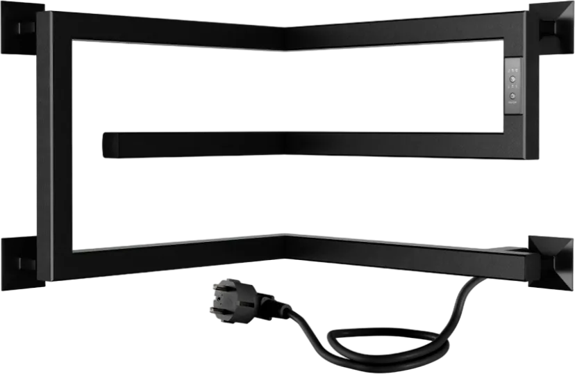 Полотенцесушитель электрический Indigo Korfu DGK30-40-40BRRt 30х40х40, черный муар Sancos — официальный сайт
