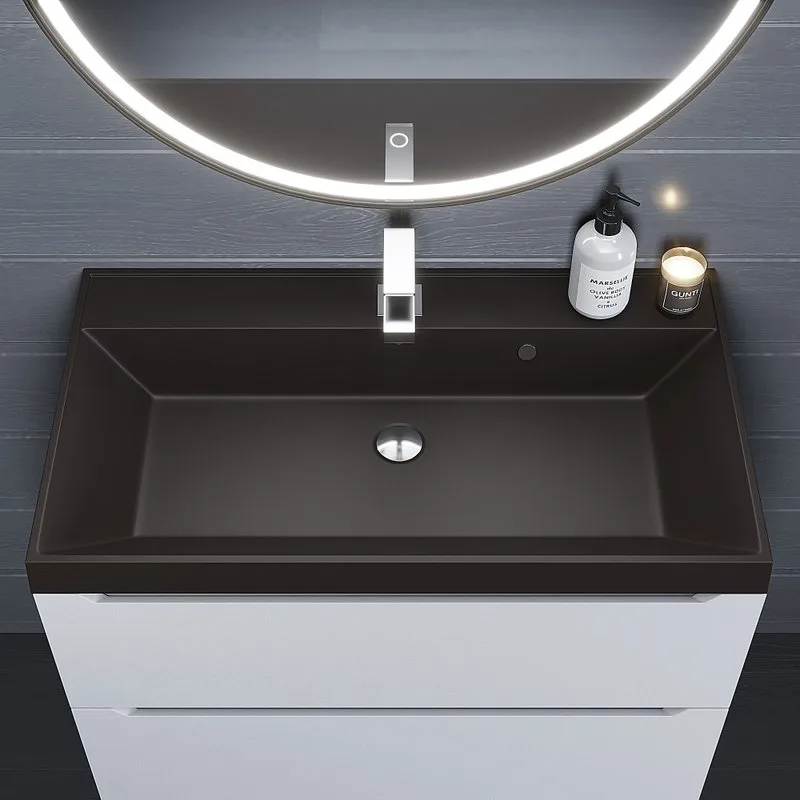 Мебельная раковина Uperwood Classic Quartz 291030026 80 см, матовая коричневая, трюфель Sancos — официальный сайт