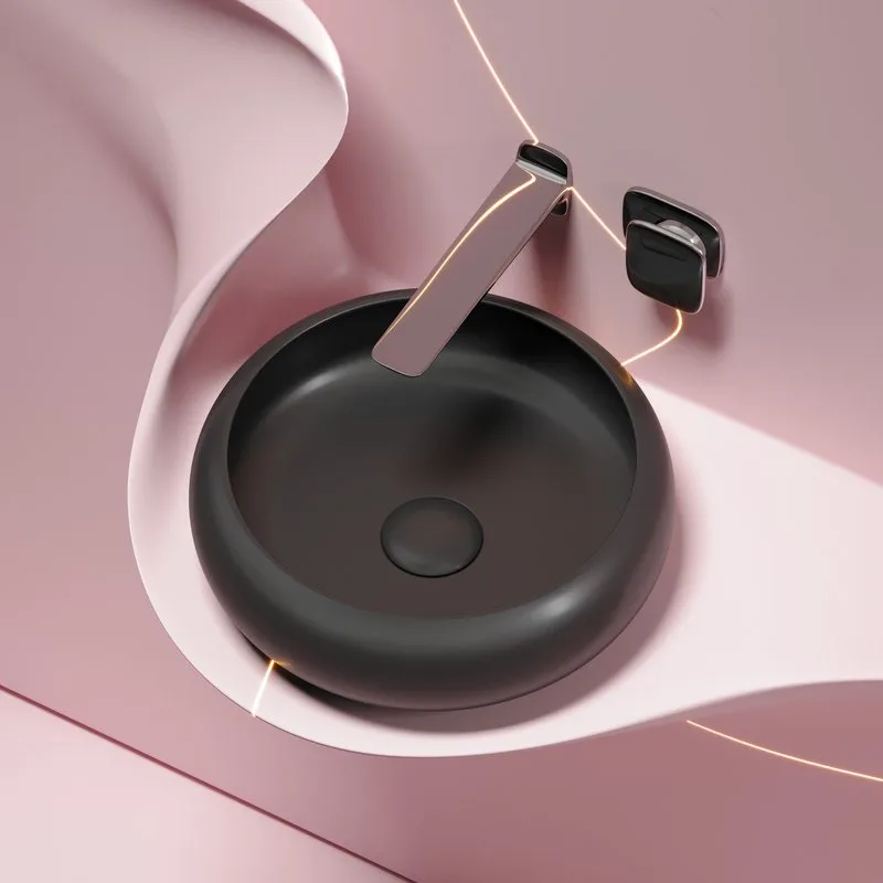 Накладная раковина Ceramicanova Element CN6050MB черная матовая Sancos — официальный сайт