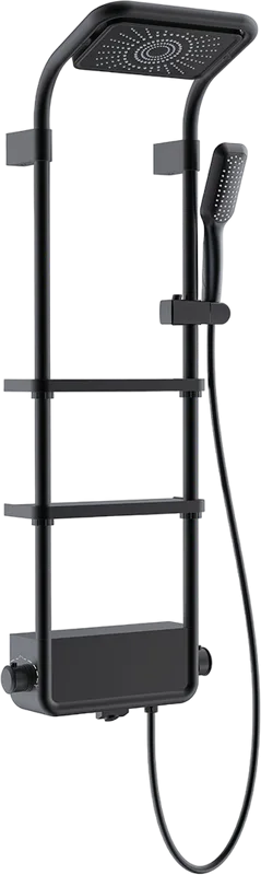 Душевая стойка AQUAme AQM8003B, черная Sancos — официальный сайт