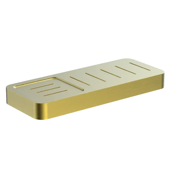 Мыльница Wonzon & Woghand WW-8332-BG брашированное золото, с полкой