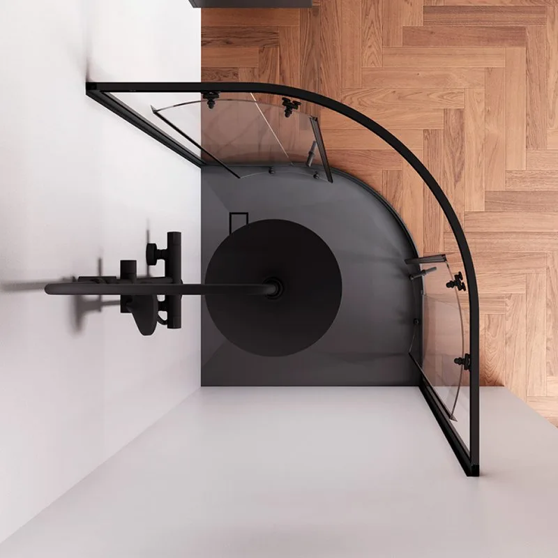 Душевой уголок AM.PM X-Joy Twin Slide W88G-205-090BT64 90x90, профиль черный Sancos — официальный сайт
