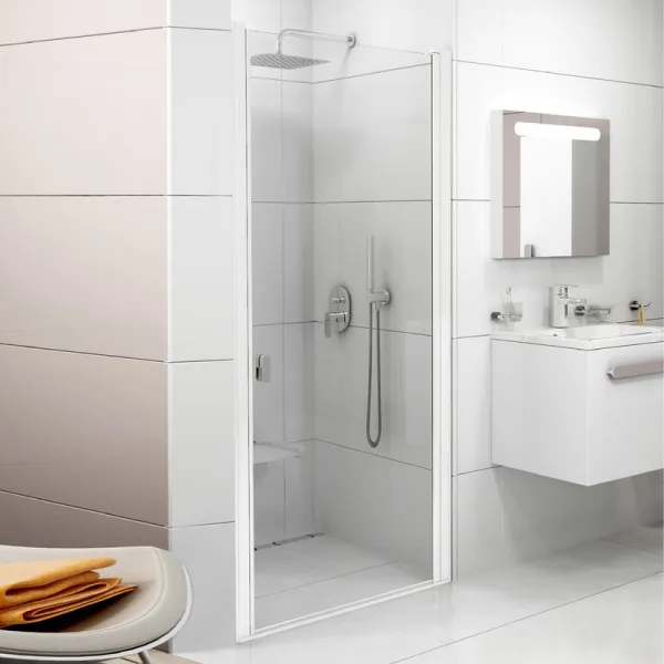 Душевая дверь в нишу Ravak Chrome CSD1-80 Transparent, профиль белый