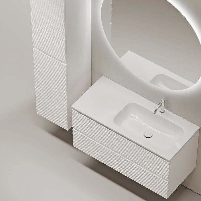 Тумба с раковиной Sancos Folk 100 R bianco Sancos — официальный сайт