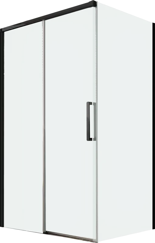 Душевой уголок Veconi Premium Trento PTC-SP-40B 120x80, профиль черный матовый, стекло прозрачное Sancos — официальный сайт