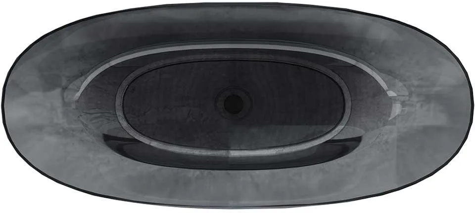 Акриловая ванна Vincea VBT-6T01B 170x75 см, отдельностоящая, черная, овальная, с донным клапаном Sancos — официальный сайт