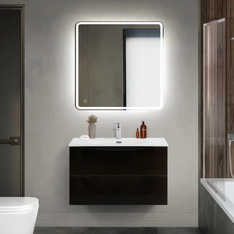 Тумба под раковину без столешницы BelBagno Marino-cer-mini 80 подвесная, nero lucido Sancos — официальный сайт