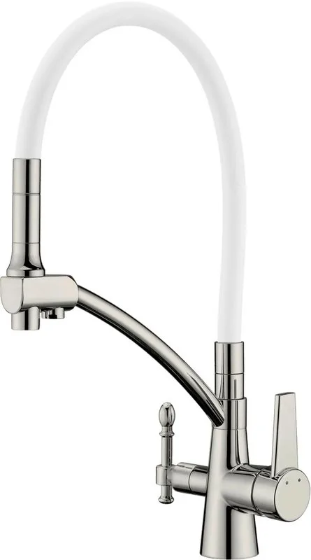 Смеситель для кухни Zorg Sanitary ZR 338-8 YF satin с гибким изливом Sancos — официальный сайт