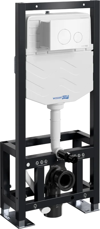 Система инсталляции для унитазов Wasserkraft Dill 61TLT.010.ME.WM02, с кнопкой смыва матовой белой Sancos — официальный сайт