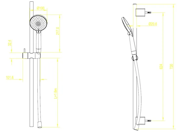 Душевой гарнитур Splendy Sense R SR20972R1001BM, хром Sancos — официальный сайт
